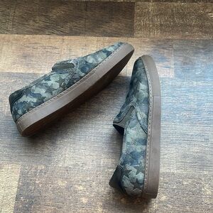 Trask Lillian Camo Metallic Perforated Slip-On Sneakers